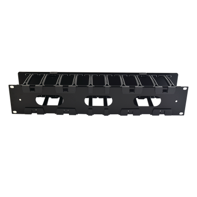 Organizador de Cable Horizontal RouteIT, Sencillo, Para Rack de 19in, 4in de profundidad, 2UR Organizador de Cable Horizontal RouteIT, Sencillo, Para Rack de 19in, 4in de profundidad, 2UR