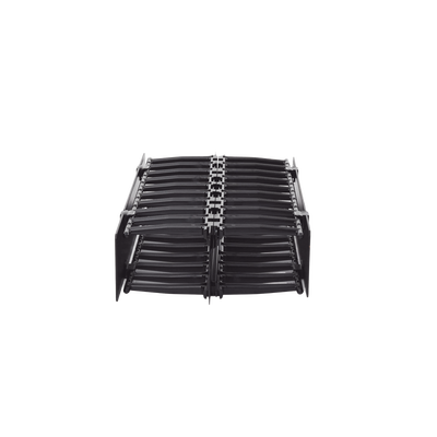 Organizador de Cable Horizontal RouteIT, Doble, Para Rack de 19in, 4in de profundidad, 2UR