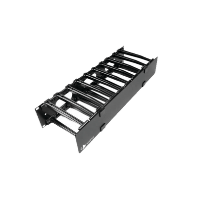 Organizador de Cable Horizontal RouteIT, Sencillo, Para Rack de 19in, 6in de profundidad, 1UR