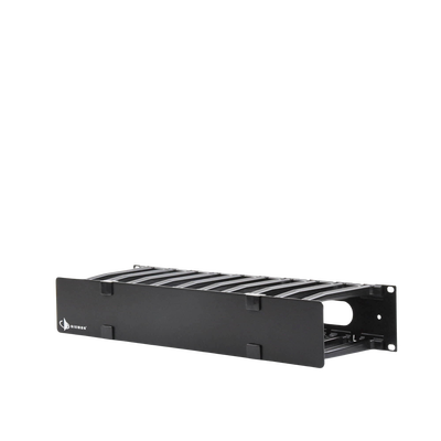 Organizador de Cable Horizontal RouteIT, Sencillo, Para Rack de 19in, 6in de profundidad, 2UR Organizador de Cable Horizontal RouteIT, Sencillo, Para Rack de 19in, 6in de profundidad, 2UR