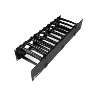 Organizador de Cable Horizontal RouteIT, Sencillo, Para Rack de 19in, 6in de profundidad, 2UR