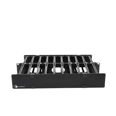 Organizador de Cable Horizontal RouteIT, Doble, Para Rack de 19in, 6in de profundidad, 2UR