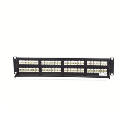 Patch Panel UTP HD6 Categoría 6, de 48 puertos, Angulado para alta densidad de puertos, 2UR