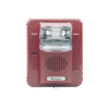 Sirena Estrobo, 12/24 Vcd, Multi Candela, Montaje En Pared, Color Rojo, Serie HE (0500-06020)