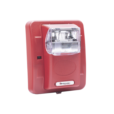 Lámpara Estroboscópica de Montaje en Pared, 24 Vcc, 15/30/60/75/110 Candelas, sin Letras, Color Rojo (0500-05960)