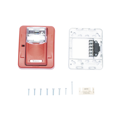 Lámpara Estroboscópica de Montaje en Pared, 24 Vcc, 15/30/60/75/110 Candelas, sin Letras, Color Rojo (0500-05960)