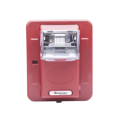 Lámpara Estroboscópica de Montaje en Pared, 24 Vcc, 15/30/60/75/110 Candelas, sin Letras, Color Rojo (0500-05960)