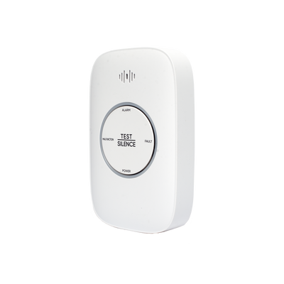 (HikFire) Detector de Gas LP Propano C3H8 / Alarma Temprana / Salida para cierre de Válvula y/o activación de Ventilador / Protección IP30 / Alarma de 70dB a 115dB a 1 metro de distancia