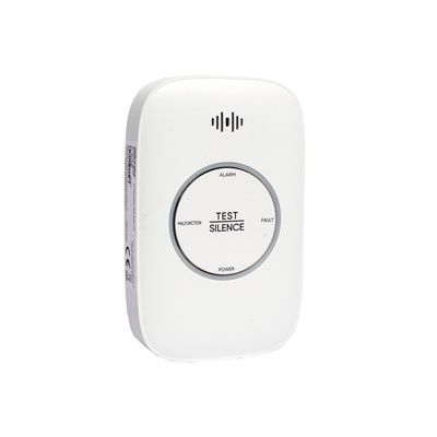 (HikFire) Detector de Gas LP Propano C3H8 / Alarma Temprana / Salida para cierre de Válvula y/o activación de Ventilador / Protección IP30 / Alarma de 70dB a 115dB a 1 metro de distancia