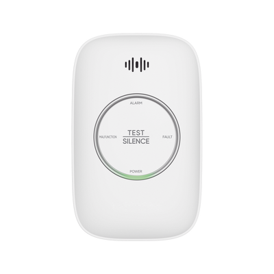 (HikFire) Detector de Gas LP Propano C3H8 / Alarma Temprana / Salida para cierre de Válvula y/o activación de Ventilador / Protección IP30 / Alarma de 70dB a 115dB a 1 metro de distancia