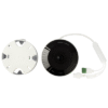 (HikFire) Mini Fisheye IP 4 Megapixel con Detector de Humo Puntual / Autónomo / Entrada y Salida de Alarma / 15 mts IR / PoE / WDR 120 dB / Alarma de 85 dB / MicroSD 128GB / Compatible con Hik-Connect