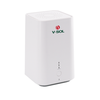 ONU DualMode GPON/EPON / Wi-Fi Doble Banda 2.4 y 5 GHz / Soporta MESH / 2 Puertos Gigabit / 1 Puerto PON SC/UPC / 1 puerto FXS / Hasta 1200 Mbps vía Wi-Fi
