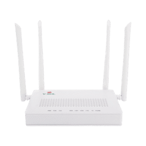 ONU Dual G/EPON con Wi-Fi AC de doble banda, 1 puerto SC/UPC + 2 puertos LAN Gigabit + 1 puerto FXS
