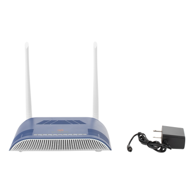 ONU Dual GPON/EPON con Wi-Fi en 2.4 GHz + 1 puerto SC/APC + 1 puerto LAN Gigabit + 1 puerto LAN Fast Ethernet + 1 puerto FXS + 1 puerto CATV, hasta 300 Mbps vía inalámbrico