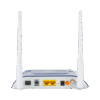 ONU Dual GPON/EPON con Wi-Fi en 2.4 GHz + 1 puerto SC/APC + 1 puerto LAN Gigabit + 1 puerto LAN Fast Ethernet + 1 puerto FXS + 1 puerto CATV, hasta 300 Mbps vía inalámbrico