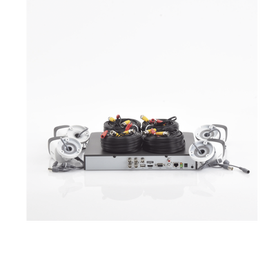 (MICRÓFONO INTEGRADO) KIT TURBOHD 5 Megapixel / DVR 4 Canales / 4 Cámaras Bala con Micrófono Integrado (exterior 2.8 mm) / Fuente de Poder / Accesorios de Instalación (MICRÓFONO INTEGRADO) KIT TURBOHD 5 Megapixel / DVR 4 Canales / 4 Cámaras Bala con Micrófono Integrado (exterior 2.8 mm) / Fuente de Poder / Accesorios de Instalación