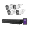 Kit TurboHD 1080p + SSD 500 GB / DVR 4 Canales / 4 Cámaras Bala ColorVu con Micrófono Integrado / Fuente de Poder / Accesorios de Instalación Kit TurboHD 1080p + SSD 500 GB / DVR 4 Canales / 4 Cámaras Bala ColorVu con Micrófono Integrado / Fuente de Poder / Accesorios de Instalación
