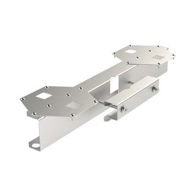 Base Doble para Lámpara de Obstrucción EI-GSLSE. Compatible con tubo hasta 1-1/4".