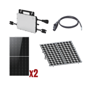 Kit Solar Interconexion / 1kW 220Vca / Microinversores HOYMILES / Montaje Incluido Kit Solar Interconexion / 1kW 220Vca / Microinversores HOYMILES / Montaje Incluido