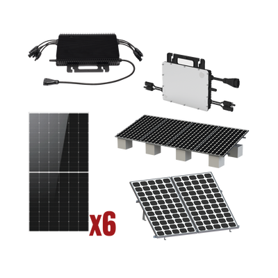 Kit Solar Interconexion / 3kW 220Vca / Microinversores HOYMILES / Montaje Incluido Kit Solar Interconexion / 3kW 220Vca / Microinversores HOYMILES / Montaje Incluido