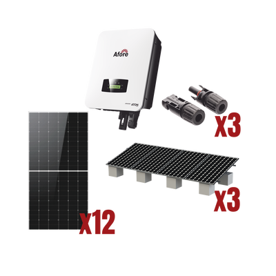 Kit Solar Interconexion / 7kW 220Vca / Inversor AFORE / Montaje Incluido