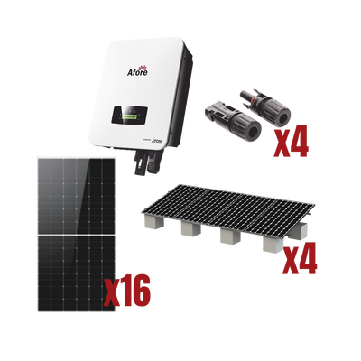 Kit Solar Interconexion / 9kW 220Vca / Inversor AFORE / Montaje Incluido