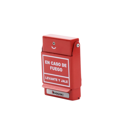 Estación De Jalón Convencional De Doble Acción, Color Rojo, Texto En Español (0600-01230) Incluye varilla de vidrio