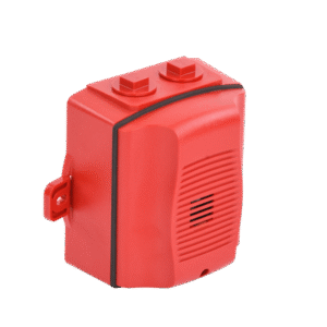 Sirena para Exterior, Montaje en Techo o Pared, 12 a 24 Vcc, Color Rojo Sirena para Exterior, Montaje en Techo o Pared, 12 a 24 Vcc, Color Rojo