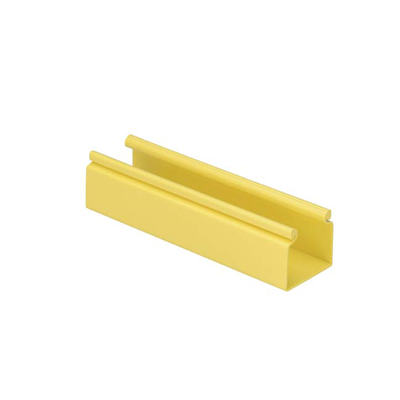 Canaleta FiberRunner™ 2X2 sin Tapa, de PVC Rígido, Con Orificios de Montaje, Color Amarillo, 1.8 m de Largo Canaleta FiberRunner™ 2X2 sin Tapa, de PVC Rígido, Con Orificios de Montaje, Color Amarillo, 1.8 m de Largo