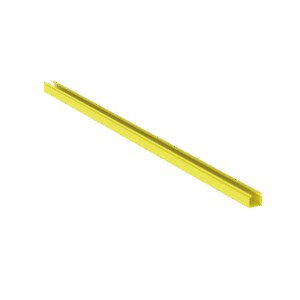 Canaleta FiberRunner™ 2X2 sin Tapa, de PVC Rígido, Color Amarillo, 1.8 m de Largo Canaleta FiberRunner™ 2X2 sin Tapa, de PVC Rígido, Color Amarillo, 1.8 m de Largo