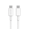 Cable USB-C a USB-C / 1 Metro / Ideal para Celulares Android / Carga Rápida 3 Amp / Carga y Sincronización de Datos / 480 Mbps / 60 Watts