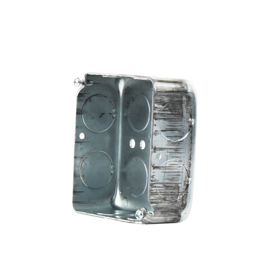 Caja Cuadrada 4 x 4"/Profundidad 1- 1/2"/ 11 Entradas de 3/4" y 1 de 1/2".