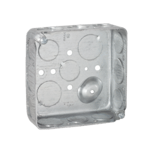 Caja Cuadrada 4 x 4"/ Profundidad 1- 1/2"/ Cuenta con 11 Entradas de 1/2" y 6 de 3/4".. Caja Cuadrada 4 x 4"/ Profundidad 1- 1/2"/ Cuenta con 11 Entradas de 1/2" y 6 de 3/4"..