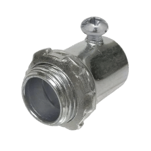 Conector de 3/4" (19 mm) para Pared Delgada con Tornillo.