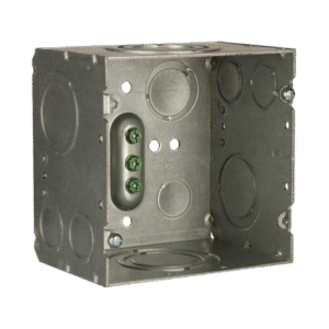 Caja Cuadrada 4- 11/16" x 4 11/16"/ Profundidad de 3-1/4"/ 2 Entradas 1", 1 1/4", 1 1/2", 2", 2 Entradas 1"-1 1/4", 2 Entradas 3/4 "- 1", 4 Entradas 1/2" - 3/4", 2 Entradas 1/2".