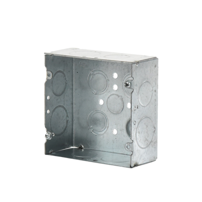 Caja Cuadrada 4 11/16" x 4 11/16"/ Profundidad 2- 1/8"/ 4 Entradas 1", 4 Entradas 3/4", 1 Entrada 1/2" y 3 TKO (1/2"-3/4"). Caja Cuadrada 4 11/16" x 4 11/16"/ Profundidad 2- 1/8"/ 4 Entradas 1", 4 Entradas 3/4", 1 Entrada 1/2" y 3 TKO (1/2"-3/4").