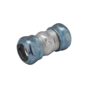 Cople Compresión Hermético de Acero Galvanizado para Pared Delgada de 3/4" .