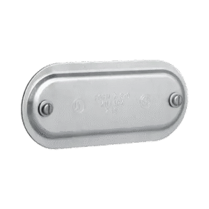 Tapa de Aluminio para Condulet Ovalada de 1".