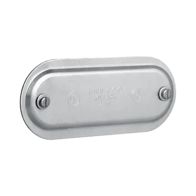 Tapa de Aluminio para Condulet Ovalada de 1".