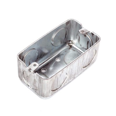 Caja (Chalupa) 4x2" / Profundidad 1-7/8" / 7 Entradas de 3/4" / Troquelada.