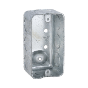 Caja (Chalupa) 4x2"/ Profundidad 1-7/8" / 7 Entradas de 1/2" y 1 de 3/4".