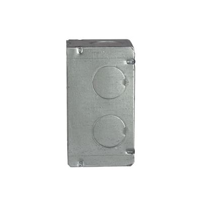 Caja (Chalupa) 4x2"/ Profundidad 2-1/8"/ 8 Entradas de 3/4"/Soldada Caja (Chalupa) 4x2"/ Profundidad 2-1/8"/ 8 Entradas de 3/4"/Soldada