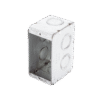 Caja (Chalupa ) Multigang de 1 Gang/ Profundidad de 2-1/2"/ 8 TKO (1/2" y 3/4").