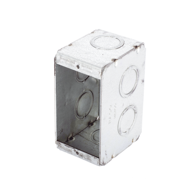 Caja (Chalupa ) Multigang de 1 Gang/ Profundidad de 2-1/2"/ 8 TKO (1/2" y 3/4").