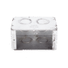 Caja (Chalupa ) Multigang de 1 Gang/ Profundidad de 2-1/2"/ 8 TKO (1/2" y 3/4").