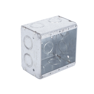 Caja Multigang de 2 Gangs/ Profundidad de 2-1/2"/ 12 Entradas de 1/2" - 3/4".