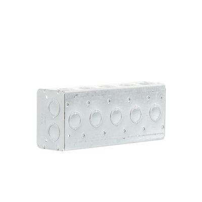 Caja Multigang de 5 Gang / Profundidad 2 1/2" / 19 Entradas 1/2"-3/4". Caja Multigang de 5 Gang / Profundidad 2 1/2" / 19 Entradas 1/2"-3/4".