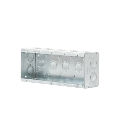 Caja Multigang de 5 Gang / Profundidad 2 1/2" / 19 Entradas 1/2"-3/4". Caja Multigang de 5 Gang / Profundidad 2 1/2" / 19 Entradas 1/2"-3/4".