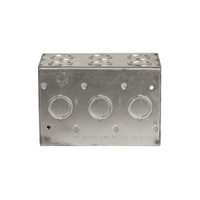 Caja Multigang de 3 Gangs/ Profundidad de 3-1/2"/ 19 Entradas de 1/2" - 3/4".