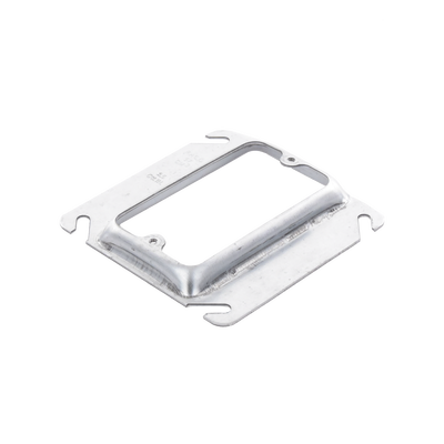Sobretapa Cuadrada Galvanizada de 4", realce de 1/2". Sobretapa Cuadrada Galvanizada de 4", realce de 1/2".